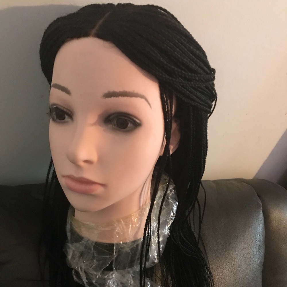 Hand braided wig